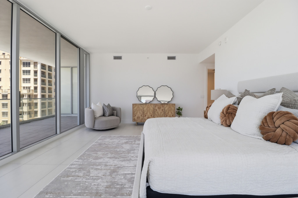 Airbnb photography of a styled San Diego rental living space