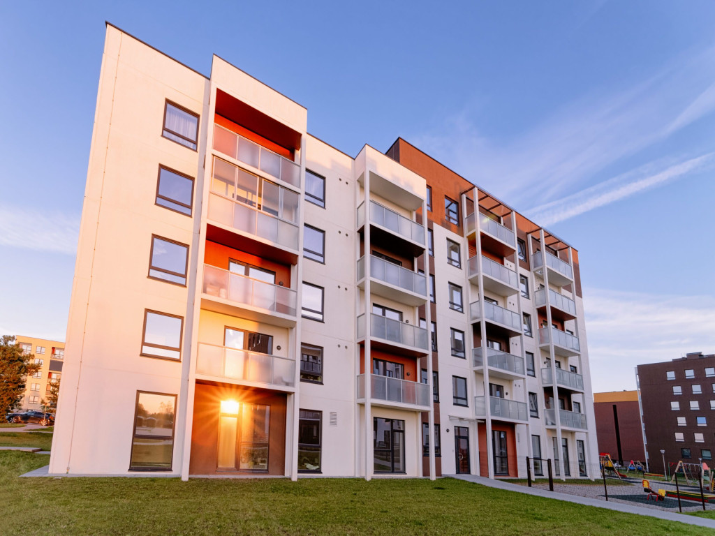 Multifamily photography of a San Diego apartment community amenity space